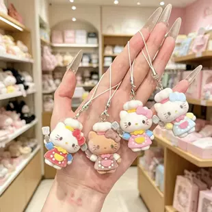 Ворсистый брелок Hello Kitty в колпаке повара