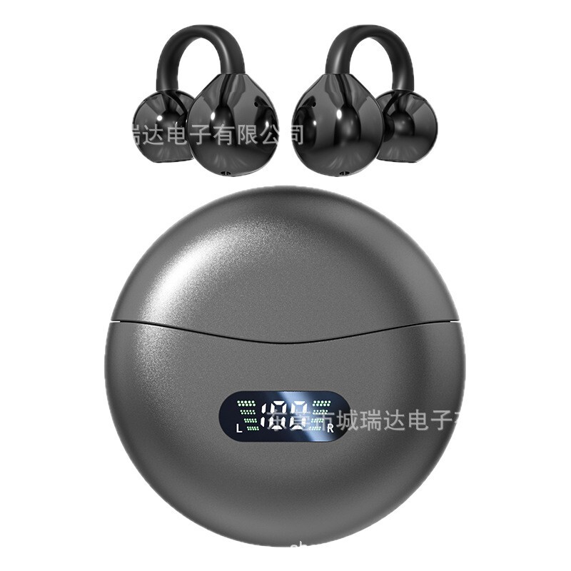 越境AI翻訳機能付きBluetoothイヤホン、骨伝導ワイヤレススポーツイヤホン、非インイヤー型、クリップ式、耳掛け式、長時間バッテリー、ランニング用、ノイズキャンセリング|undefined