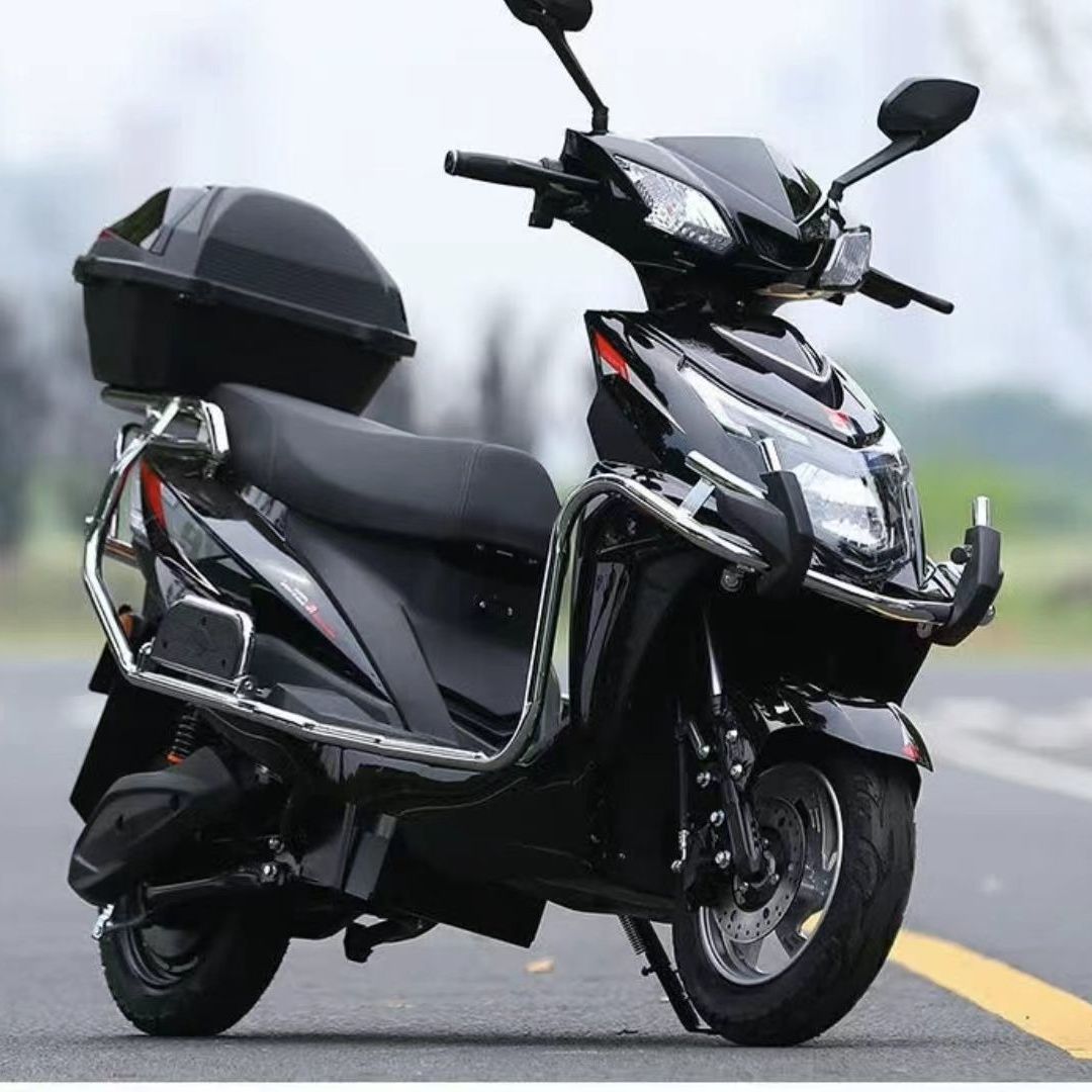 Diàndòngchē New 96V Electric Vehicle 72V High Power Two-Wheeled Scooter (Auto Parts and Accessories) - mountain-upgrade-black-source-factory-wholesale-sales-96v-8-large-batteries-3000w-climbing-motor-38ah-strong-power