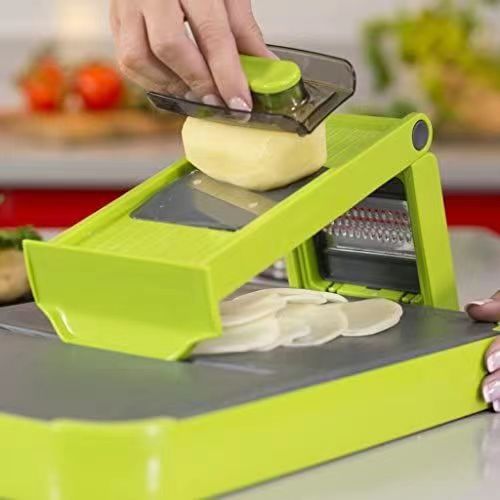 6-en-1 hogar necesidades diarias tabla de cortar trituradora traje hogar vegetal Dicer patata alambre rallador