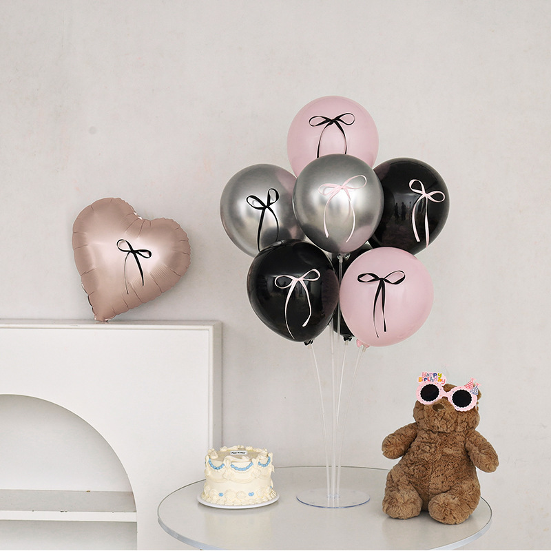 Decoración de globos mesa de columna flotante accesorios de fotografía de cumpleaños mesa de globos decoración flotante decoración de escena de fiesta adornos