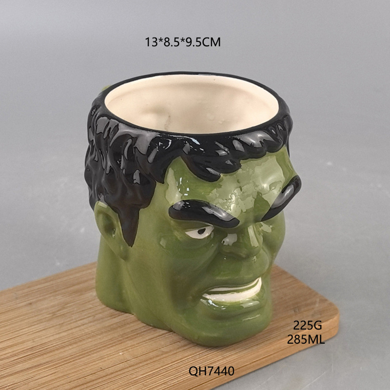 Estrictamente seleccionados Avengers Taza de cerámica Spider-Man Hulk Thor Iron Man Superman taza de café Taza de agua