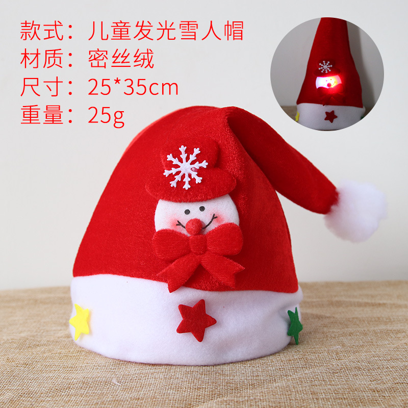 Muñeco de nieve luminoso para niños