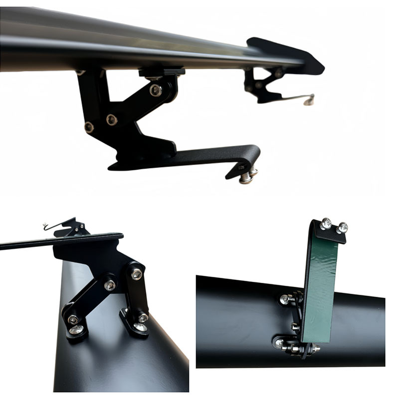 Cross-Border Hot-Selling Car Rear Wing Modification, No-Drill Single-Layer Aluminum Alloy Rear Wing, Hatchback Car Wind Deflector Spoiler
