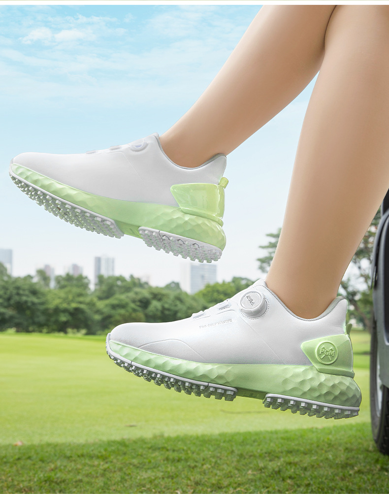 Giày Golf Nữ PGM Mùa Hè Chống Thấm Nước Chống Trơn Trượt Tăng Chiều Cao — Honeydew Green [Đệm đàn hồi cao/Chống trượt/Bảo vệ nước] XZ433 chi tiết 15