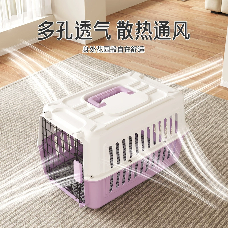 Pet Cat Air Box Малые и средние транспортные средства выходят на портативные контейнеры Air Box клетка собака собака чемодан кошка сумка