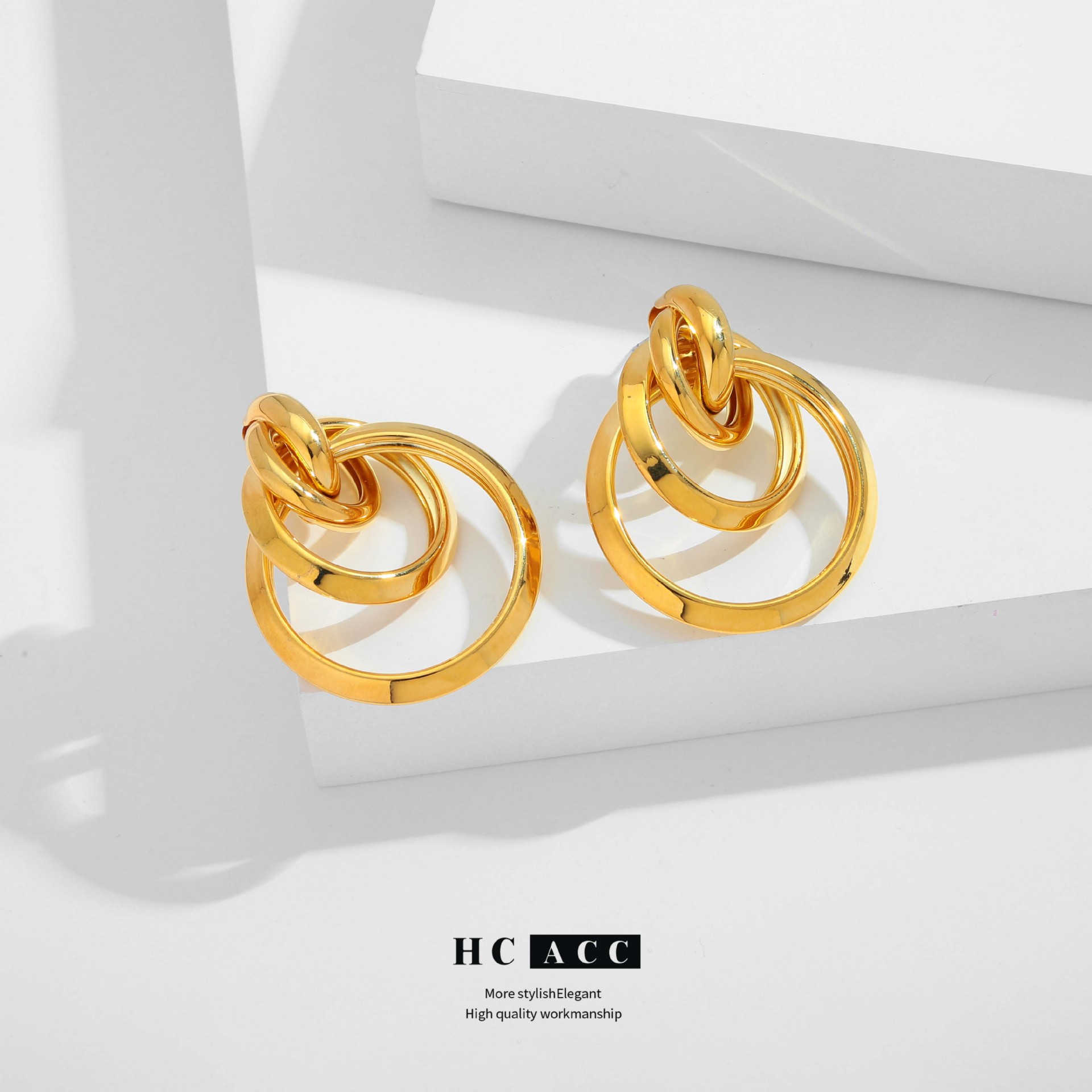 european-and-american-ins-style-niche-design-copper-real-gold-double-layer-winding-high-end-temperament-simple-fashion-womens-ear-jewelry