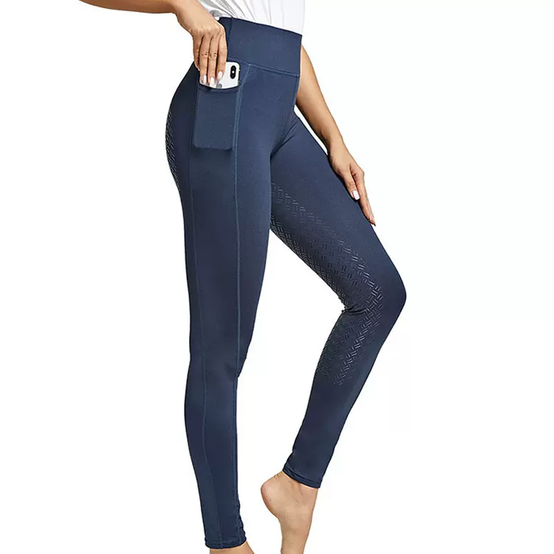 亚马逊全座休闲女马术裤运动服高腰紧身弹力显瘦硅胶防滑骑马裤L2