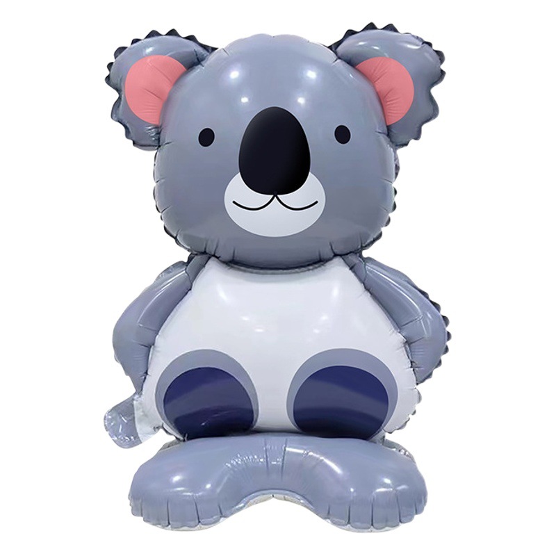 Nueva base de tamaño pequeño animal Fox elefante León dinosaurio Koala bosque fiesta cumpleaños los niños decoración globo