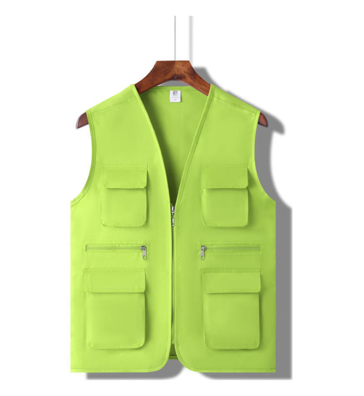 立体ポケット多ポケット広告党員馬甲はロゴ作業服釣り服監督ベストボランティアを制定した|undefined