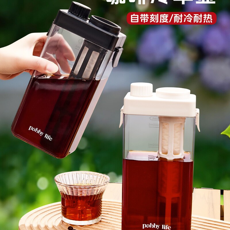 Coffee Cold Brew Pot Large Capacity Summer Tea Cold Water Pot Coffee Cold Brew Cup Portable Cold Brew Pot Cup Coffee Cold Brew Pot Large Capacity Summer Tea Cold Water Pot Coffee Cold Brew Cup Portable Cold Brew Pot Cup