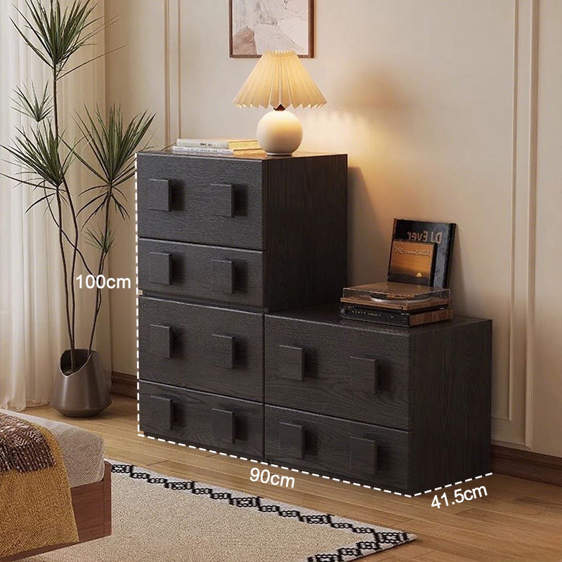 Gabinete de puerta de estilo medieval retro cabina de cabezal de cama dormitorio almacenamiento simple gabinete de televisión sala de estar armario combinado