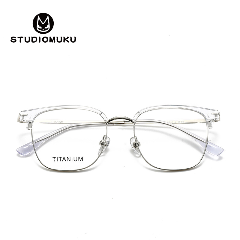 Gafas de madera STUDIOMUKU Un par de monturas y monturas de gafas que pueden modificar las imágenes literarias de hombres y mujeres en la forma de la cara