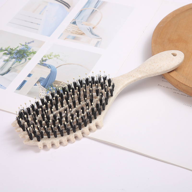 Nueva definición de rollos cursopee, peine de rebote, peine de forma de rollo curso-hueco, peine de melena de cerdo, peine de pelo rizado esponjoso, peine de masaje