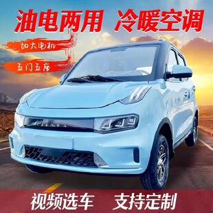 新能源電動四輪車成人家用電動車女士小型代步油電兩用汽車