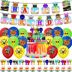 リズムボックスのテーマの誕生日パーティーの装飾