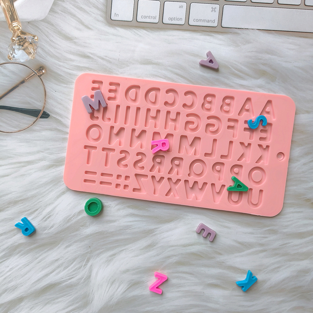 Nuevo mini letra de chocolate 452 molde de silicona DIY molde de galletas, dulces, pasteles
