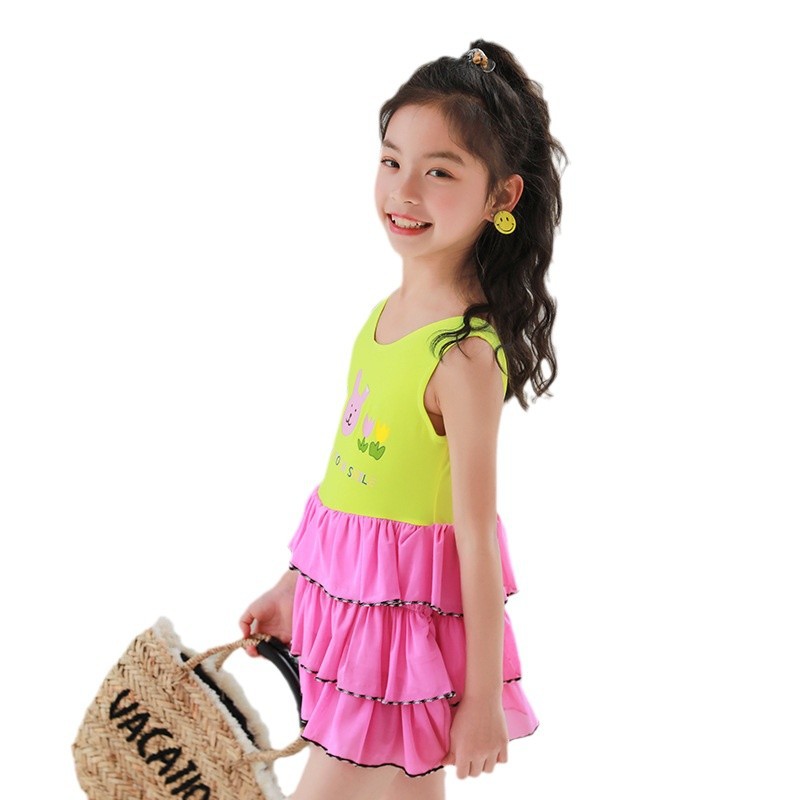 [Liquidación especial] Traje de baño para niños Traje de baño para niñas de una pieza para niñas Traje de baño de moda con falda de princesa