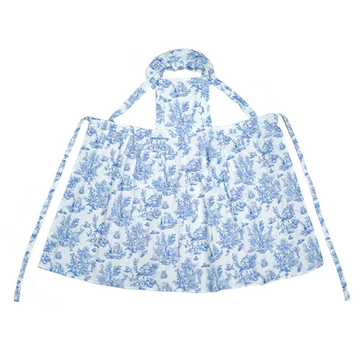 French-style apron with a high-end feel, Instagram-worthy home use, anti-stain 100% cotton, retro floral print, lotus edge floral apron dress