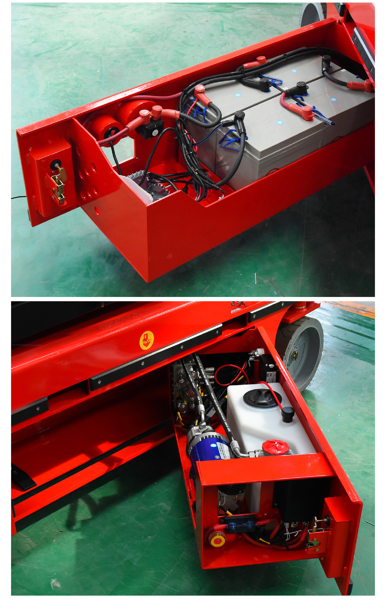 Lifting platform mobile scissors aerial work lifting truck electro-hydraulic small climbing vehicle fully self-propelled lift