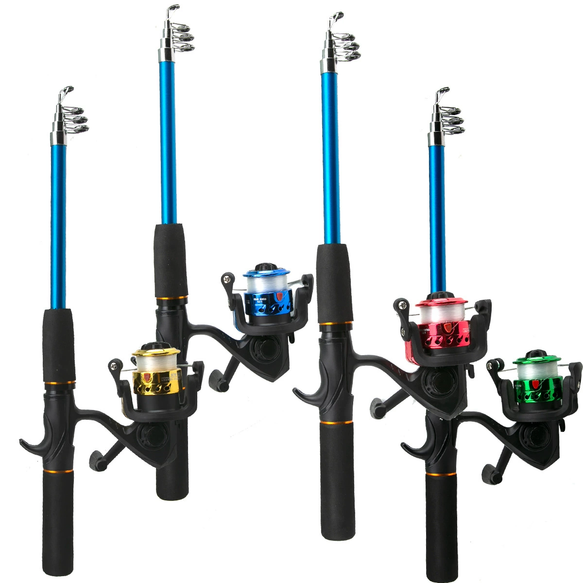 Varillas telescópicas plegables y compactas para transporte fácil