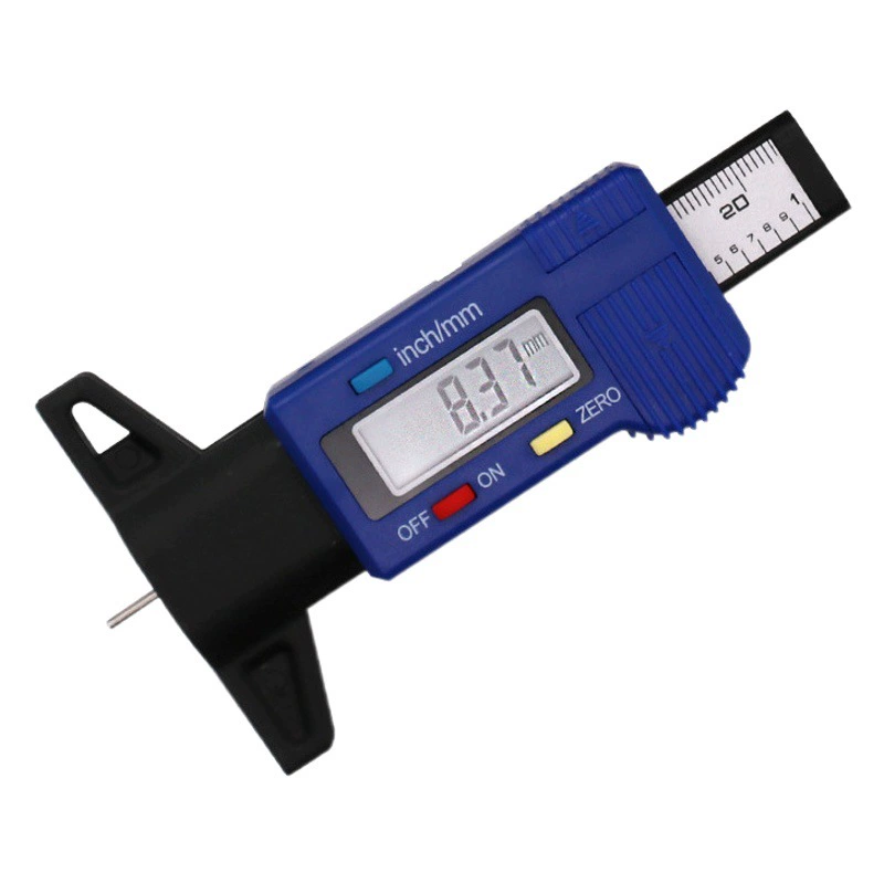 Цифровой дисплей электронный прибор для измерения глубины протектора шины глубиномер протектора линейка 0-25,4 мм цифровой дисплей протектора