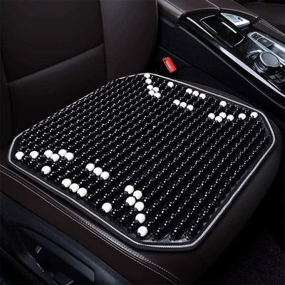 cool cushion car cushion – Seat cushion, seat cover - ruyi-business-black-bodhi-wood-bead-square-cushion-single-seat