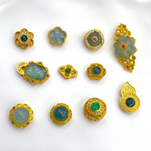 ��Ȼ���S925�y�Ʒ����ŷ��ֹ�diy�Ƕ��������ƽ�����ִ����