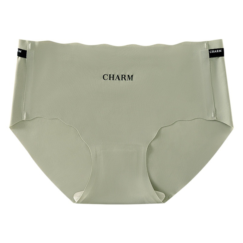 Seamless Ice Silk deportes chica japonesa desnuda melocotón cadera cómoda seda de mora entrepierna antibacteriana verano ropa interior transpirable