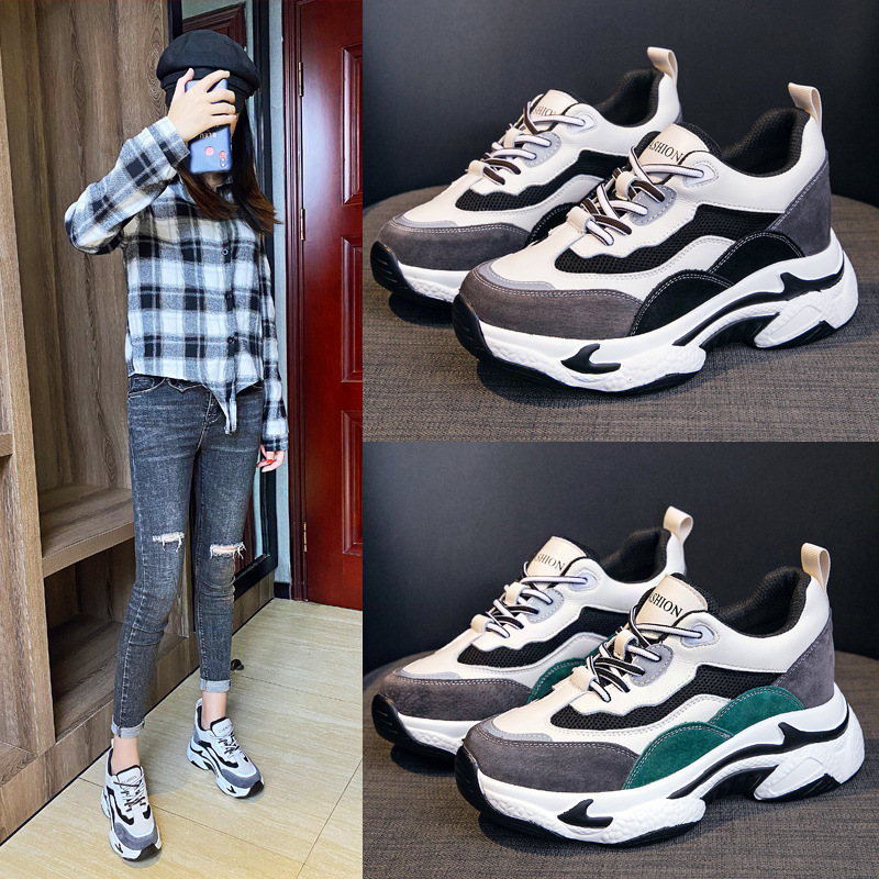 2022 New Autumn And Winter Net Red Women's Shoes Casual Plus Cashmere Increase In Women's Sports Shoes