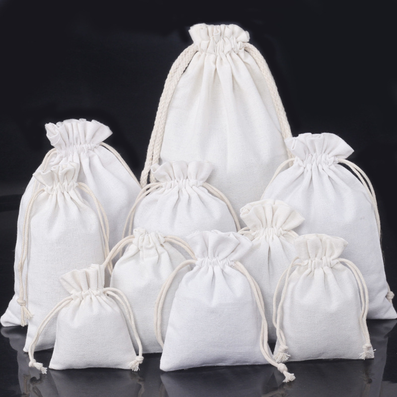复古麻布袋棉布袋帆布袋首饰珠宝礼品包装袋抽绳束口袋印logo