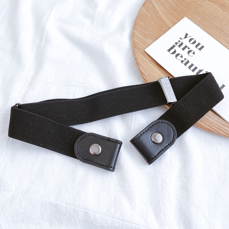 Cinturón invisible sin costuras pantalones perezosos elásticos cinturón de jeans pantalones de hombre de mujer cintura apretada artefacto Mujer