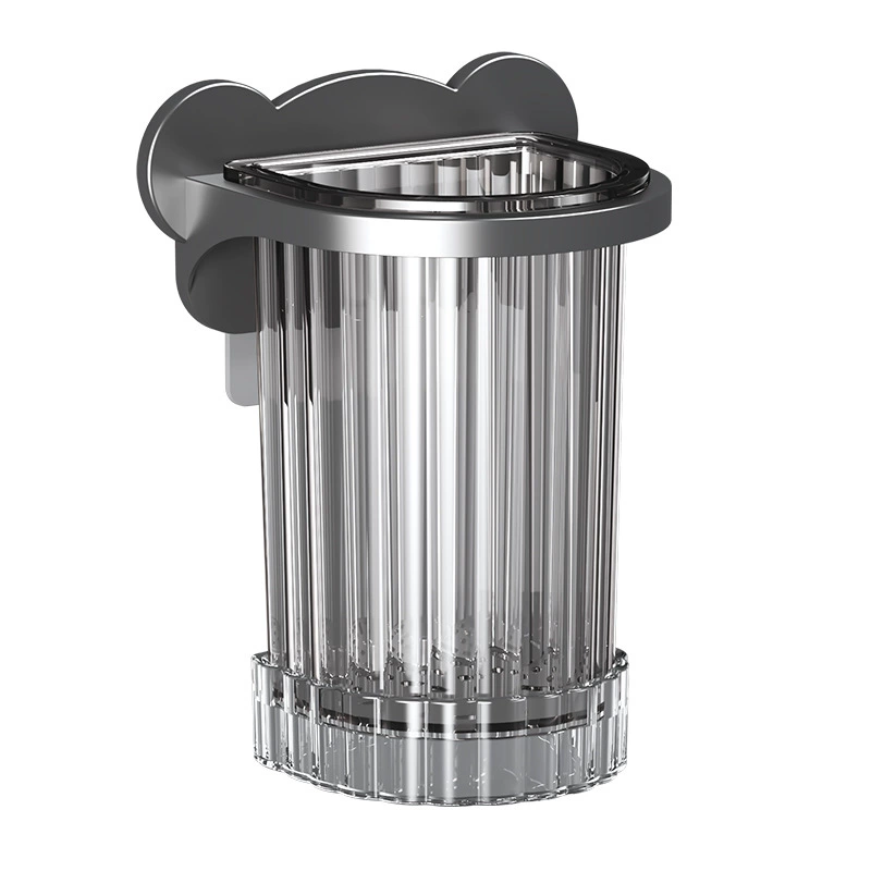 Chopstick tube drain wall-mounted kitchen supplies household tableware basket chopstick cage fork spoon storage rack without hole drilling