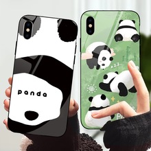 熊猫手机壳适用苹果14透明13promax硅胶12玻璃iphone11一件代发xr