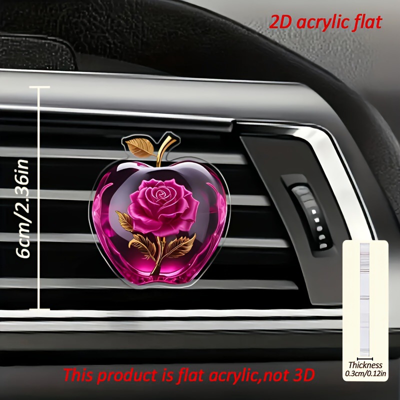 新款亚克力汽车出风口装饰香薰车载车内摆件香水