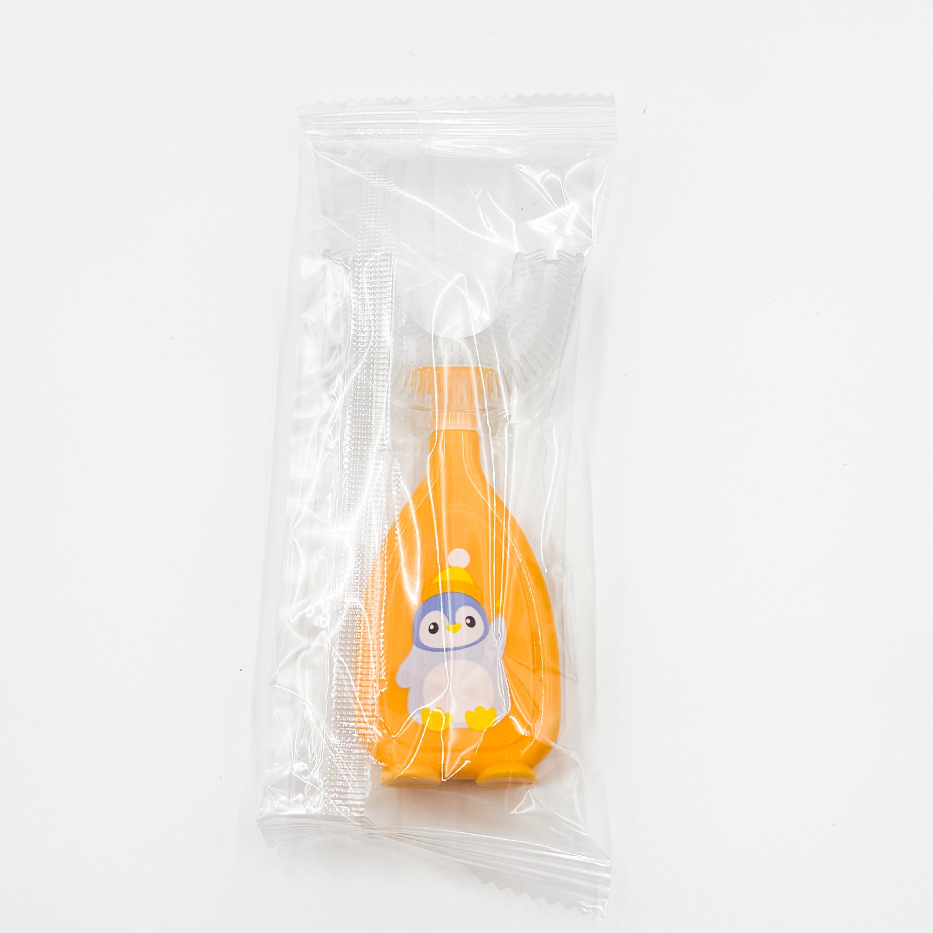 Nuevo cepillo de dientes manual en forma de U para niños, cepillo de dientes de silicona, cepillo de limpieza bucal para bebés, herramienta de cepillado con cerdas suaves para sujetar en la boca.