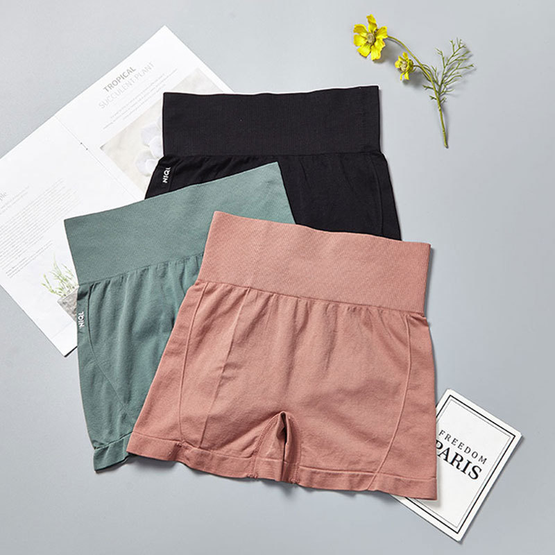 Seamless Excellent Underwear, Sports Shorts, Girls' Running Casual Boxer Shorts, Mid-Waist Safety Boxer Briefs for Women