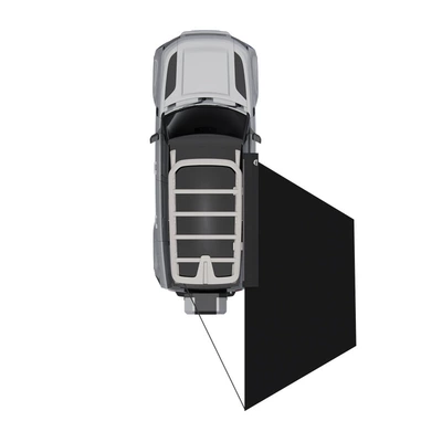 Wild Land 180-Degree Fan-Shaped Avtomobil yan çətirləri - blackright-460200200cm