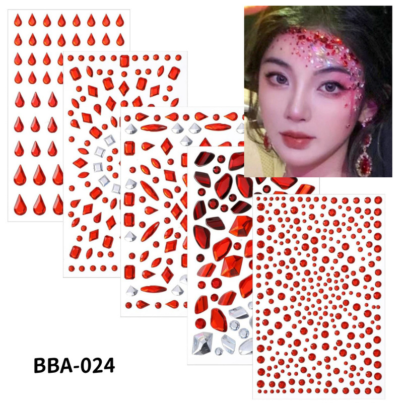 European and American Amazon Halloween Spider Web-Shaped Rhinestone Stickers for Party and Festival Celebrations, Face and Eye Corner Decorations European and American Amazon Halloween Spider Web-Shaped Rhinestone Stickers for Party and Festival Celebrations, Face and Eye Corner Decorations