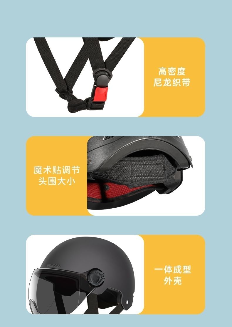 Applicable New National Standard 3C Certified Electric Vehicle Helmet