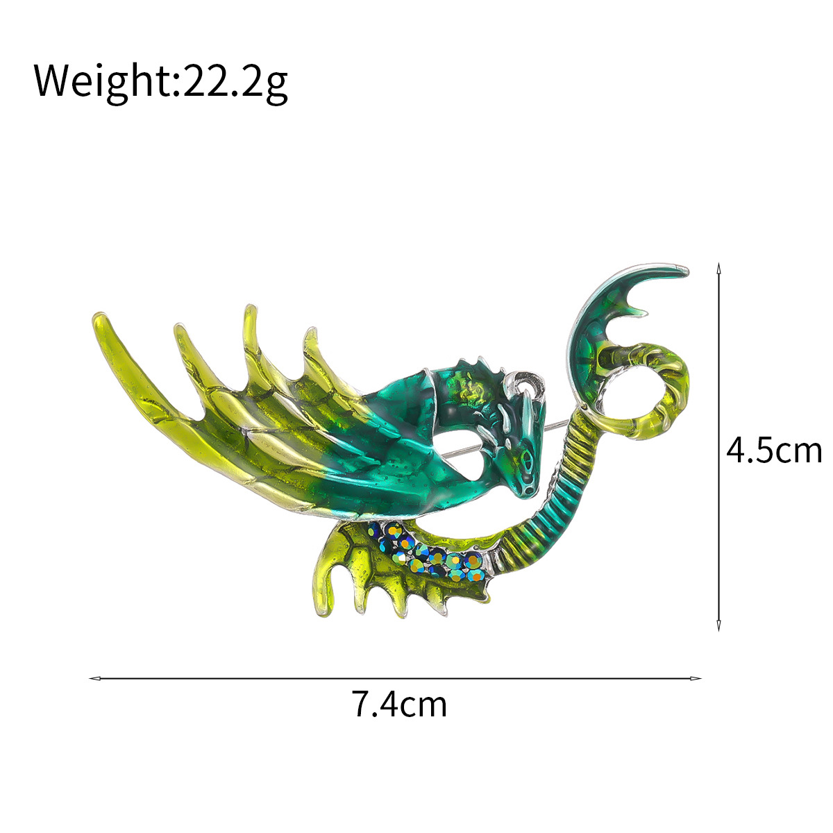 Europäisches Emaille Drachen Brosche Für Herren Anzug Und Sakko_voghion.com