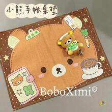 轻松熊日系古桌垫手帐背景宿舍隔脏垫轻松熊房间装饰桌布