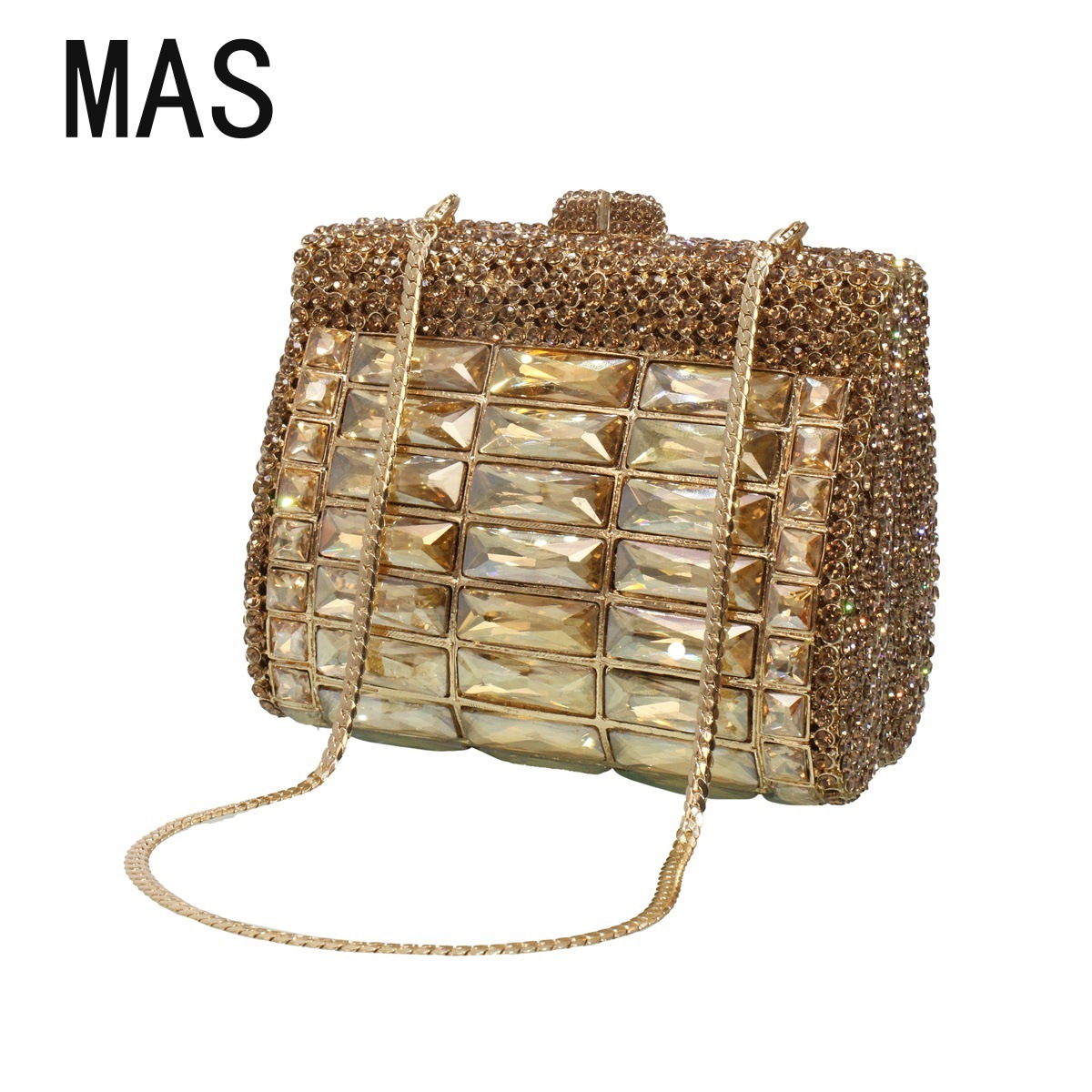 跨境供应高级质感水钻手拿包女士镶钻钱包出口欧美晚宴包包