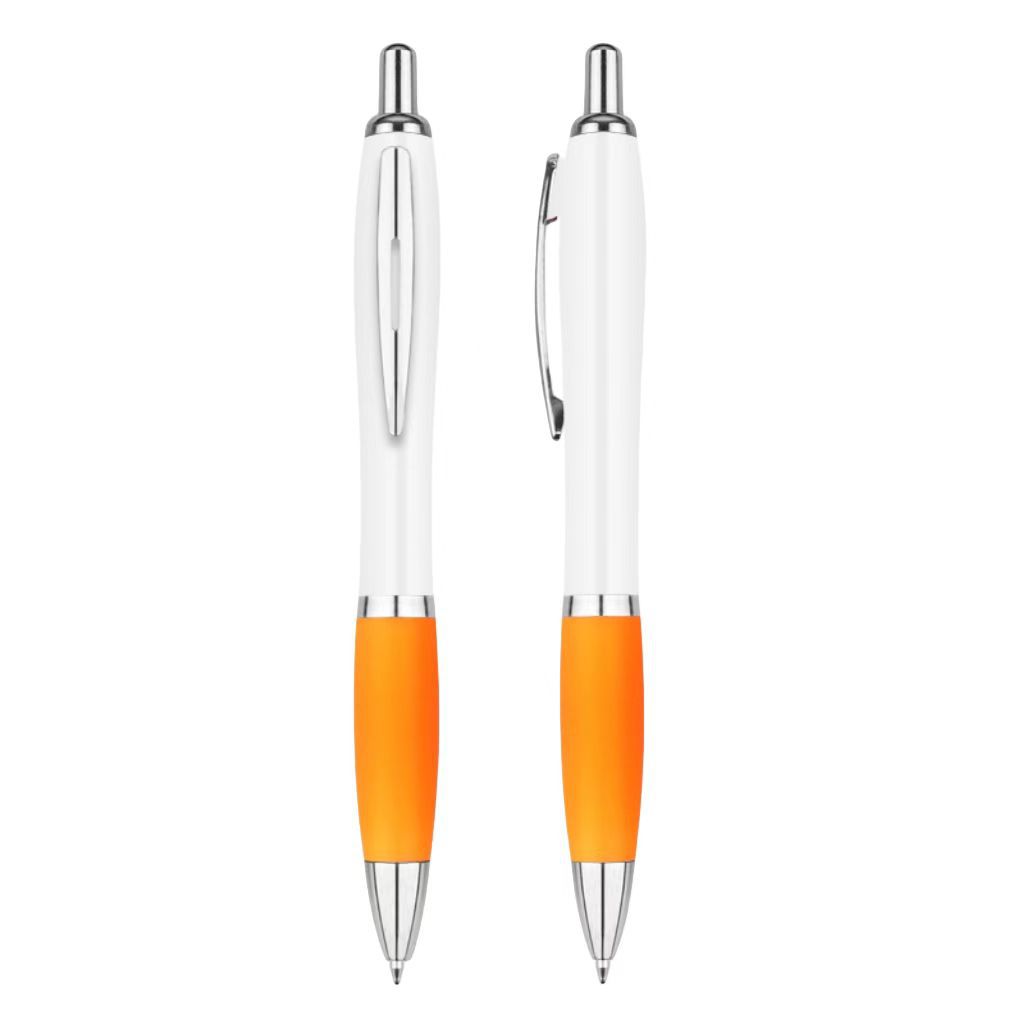 Bolígrafo con forma de calabaza con impresión de logotipo, bolígrafo retráctil de plástico personalizado para comercio exterior transfronterizo, bolígrafo publicitario de regalo, imprimible.