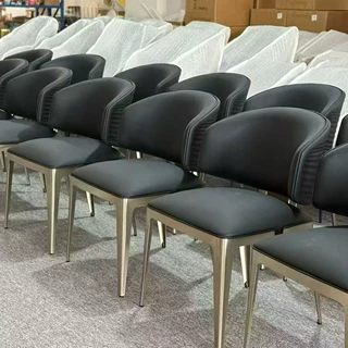 意式极简波纹椅不锈钢餐椅厂家直销工厂批发酒店餐厅餐椅