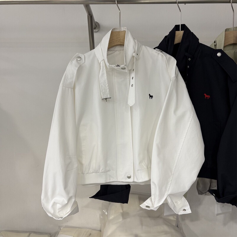 Stylish Baseball Jacket for Women, Short Style, New Spring Model, Casual Popular Jacket for Petite Figures, High-End Trendy Top Stylish Baseball Jacket for Women, Short Style, New Spring Model, Casual Popular Jacket for Petite Figures, High-End Trendy Top