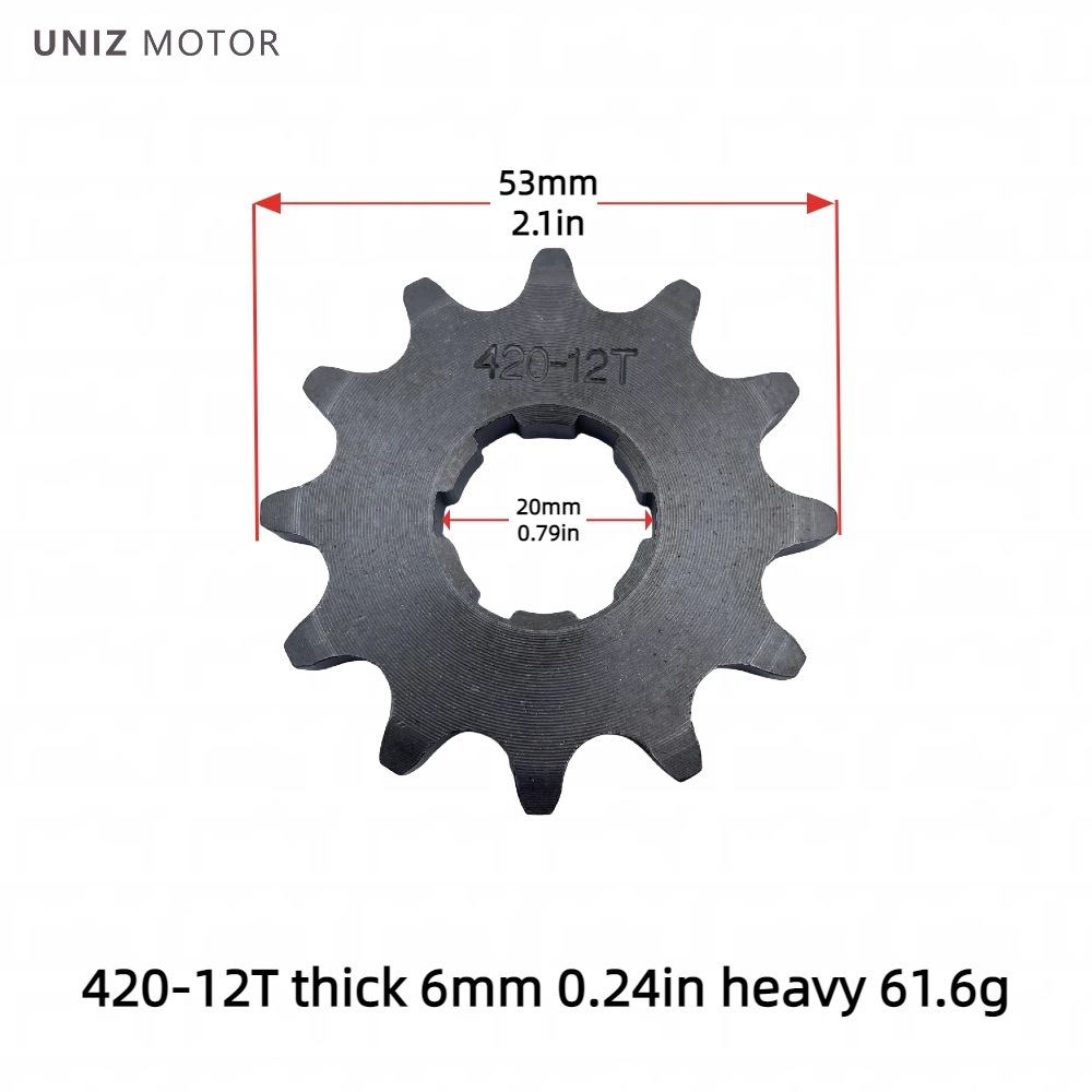 Manufacturer Wholesale Motorcycle Engine Small Gear Sprocket 420/428 Inner Hole 17-20 Motorcycle Parts