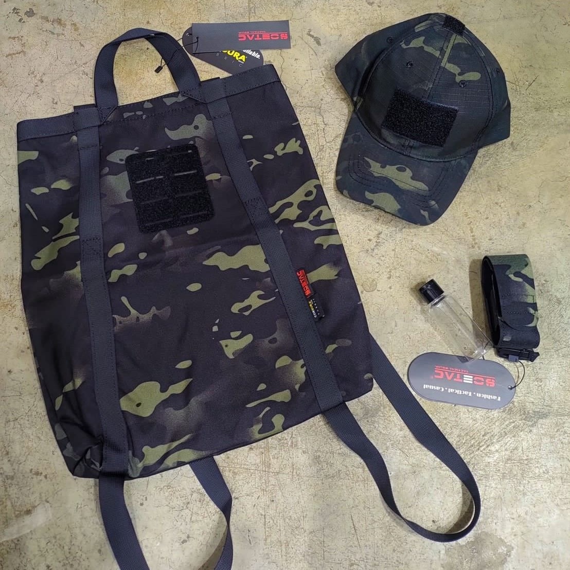 SOETAC - mochila de nylon camuflado bolso táctico multifuncional bolso multifuncional para ocio al aire libre