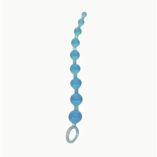 Silicone beads-blue