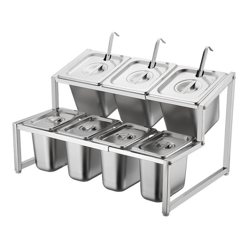 Stainless Steel Pieces Pot Shelf Commercial Base Hotel Restaurant Jam Pot Bracket Seasoning Pot Rack Cooking Pot Rack